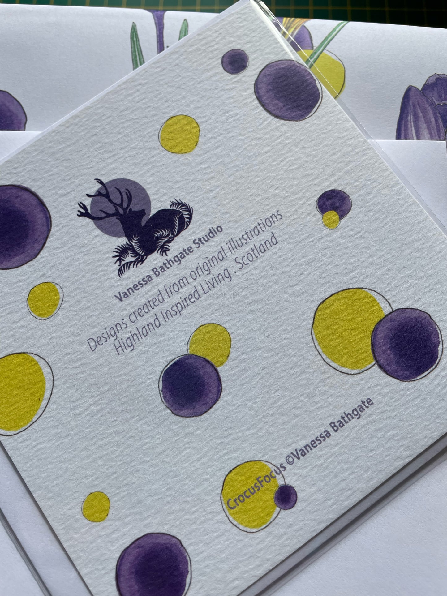 Crocus Focus Designer Art Card