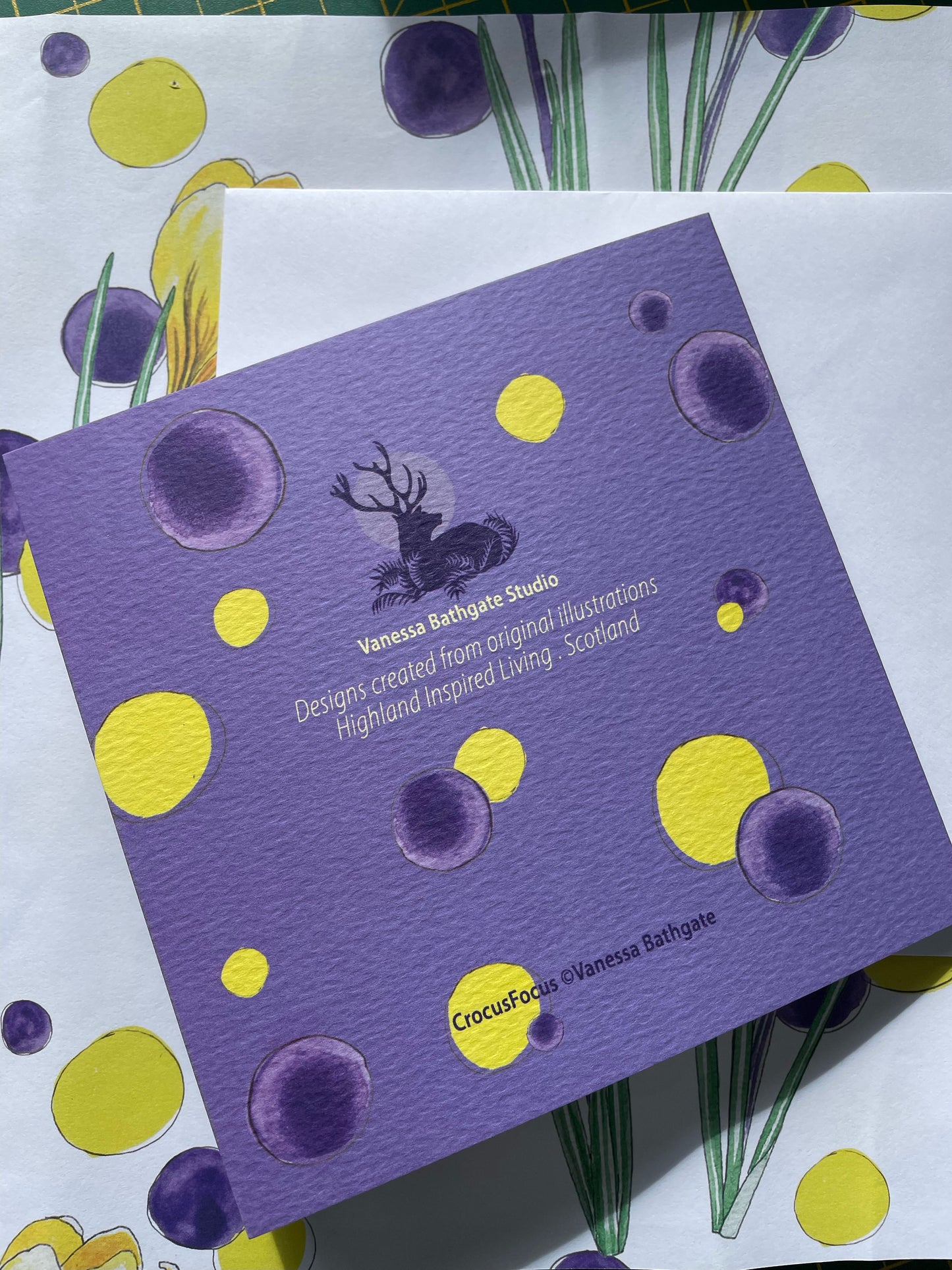 Crocus Focus Designer Art Card