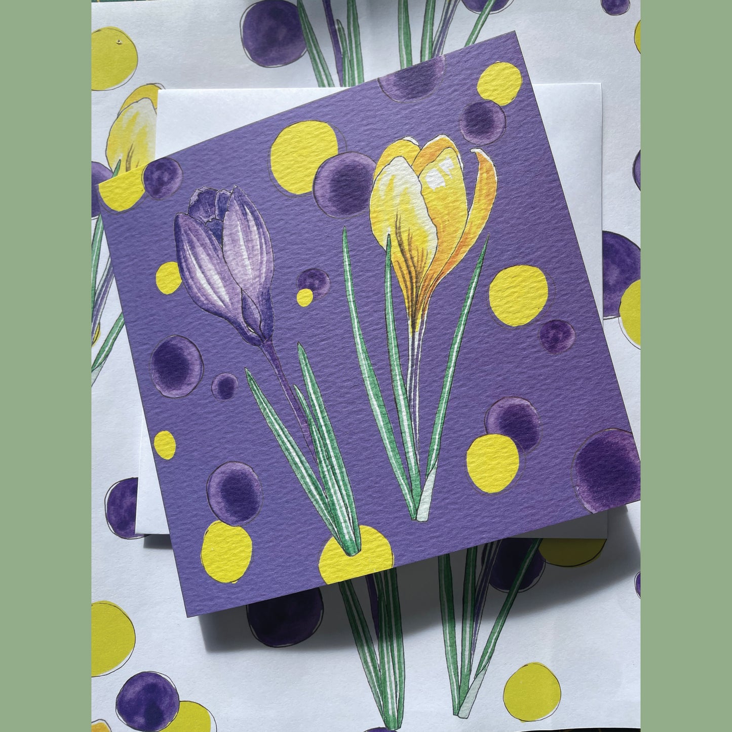Crocus Focus Designer Art Card