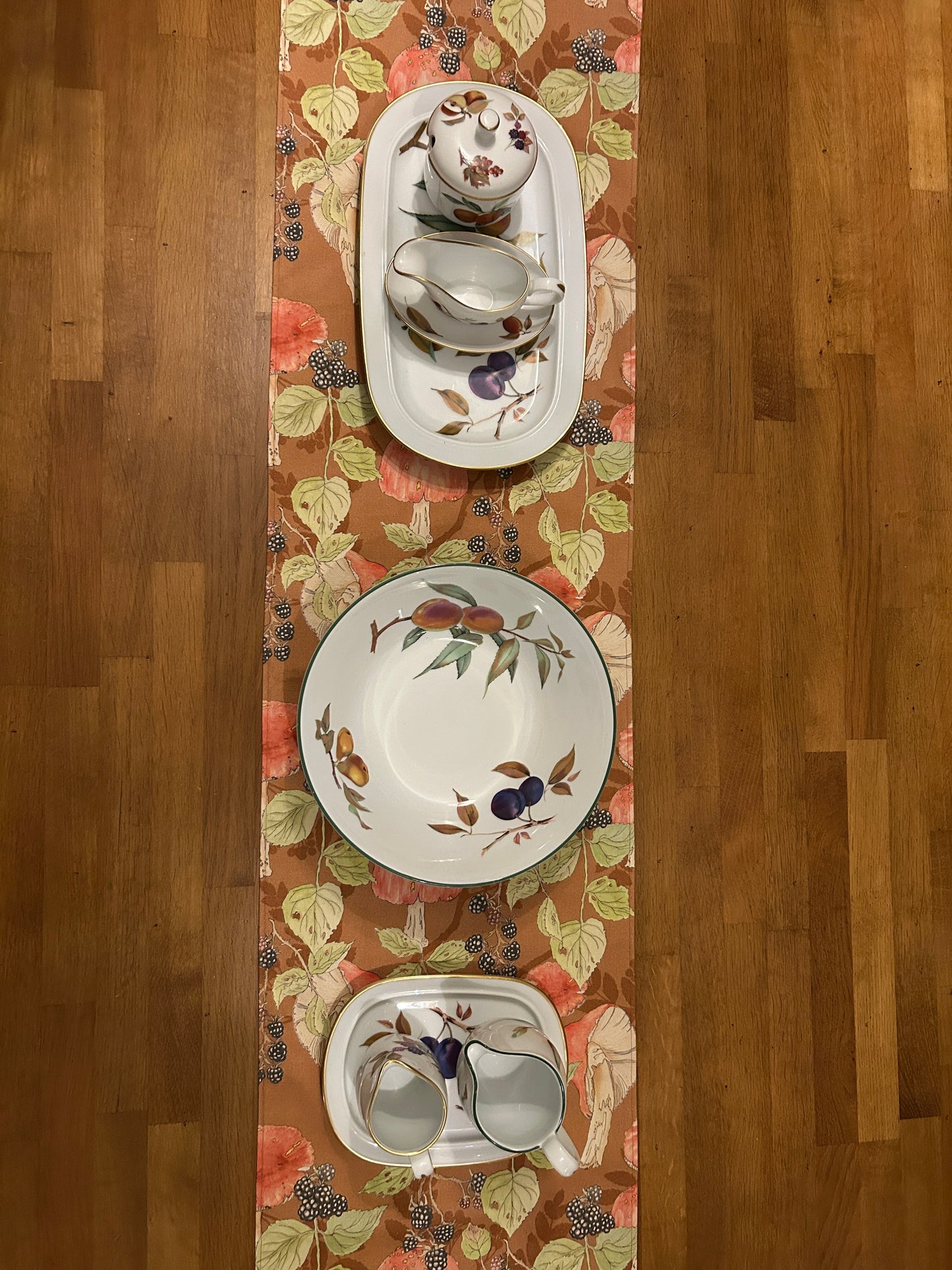 Bramble and Toadstool Table Runner