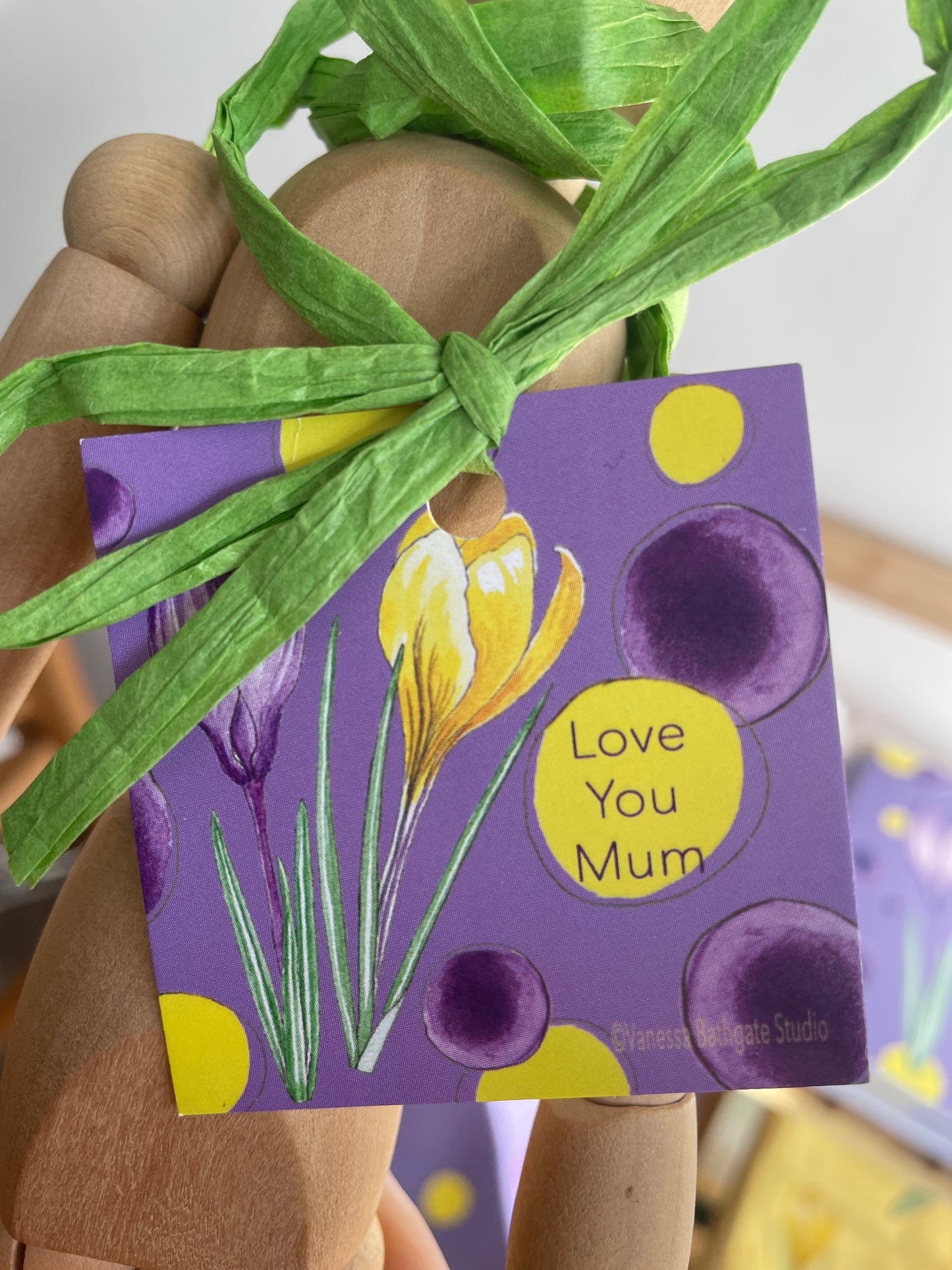Crocus Organic 2x Tea Towel Gift Set, gift wrapped