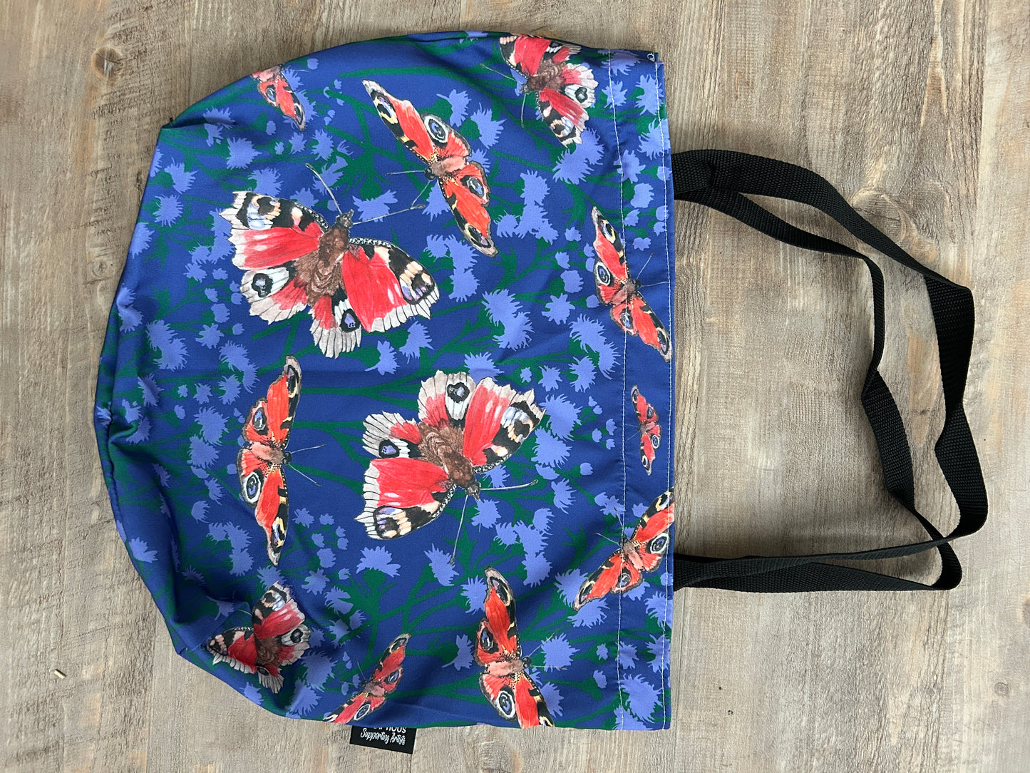 Scottish Butterflies & Thistles Large Shopper Tote
