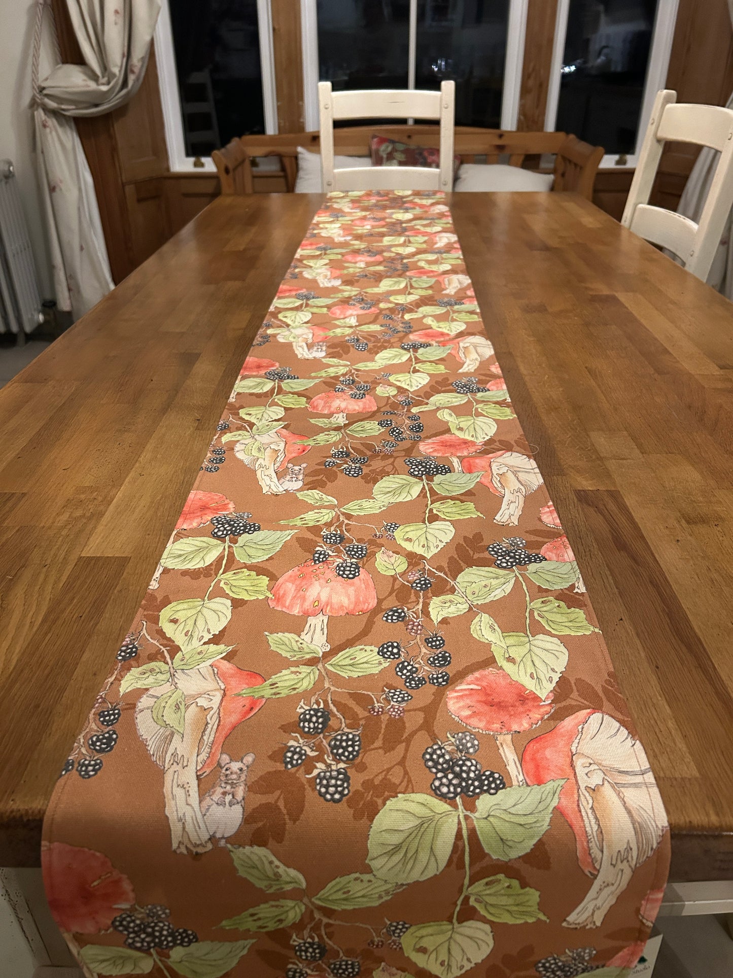 Bramble and Toadstool Table Runner