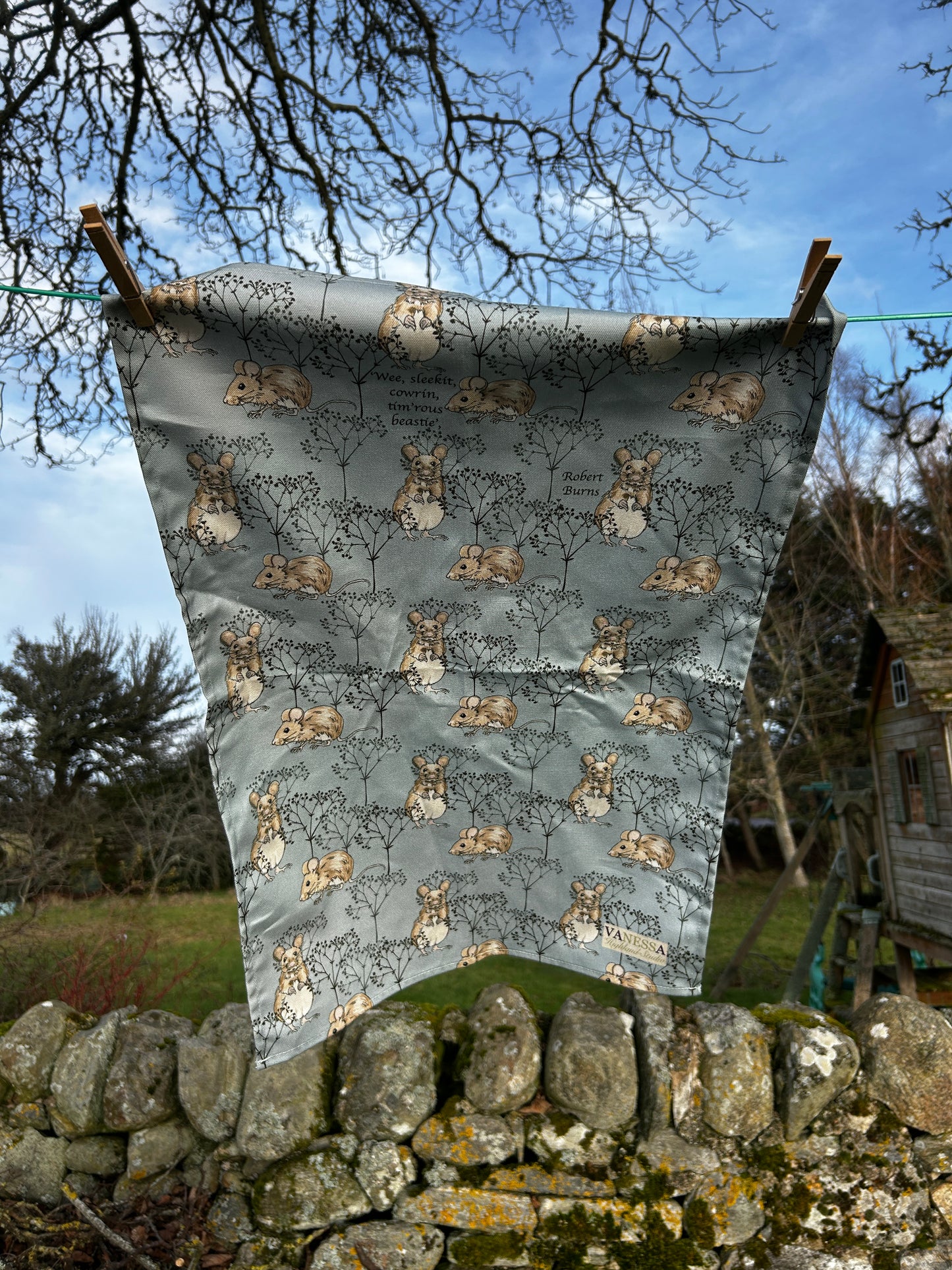 Wee Beastie Design Tea Towel