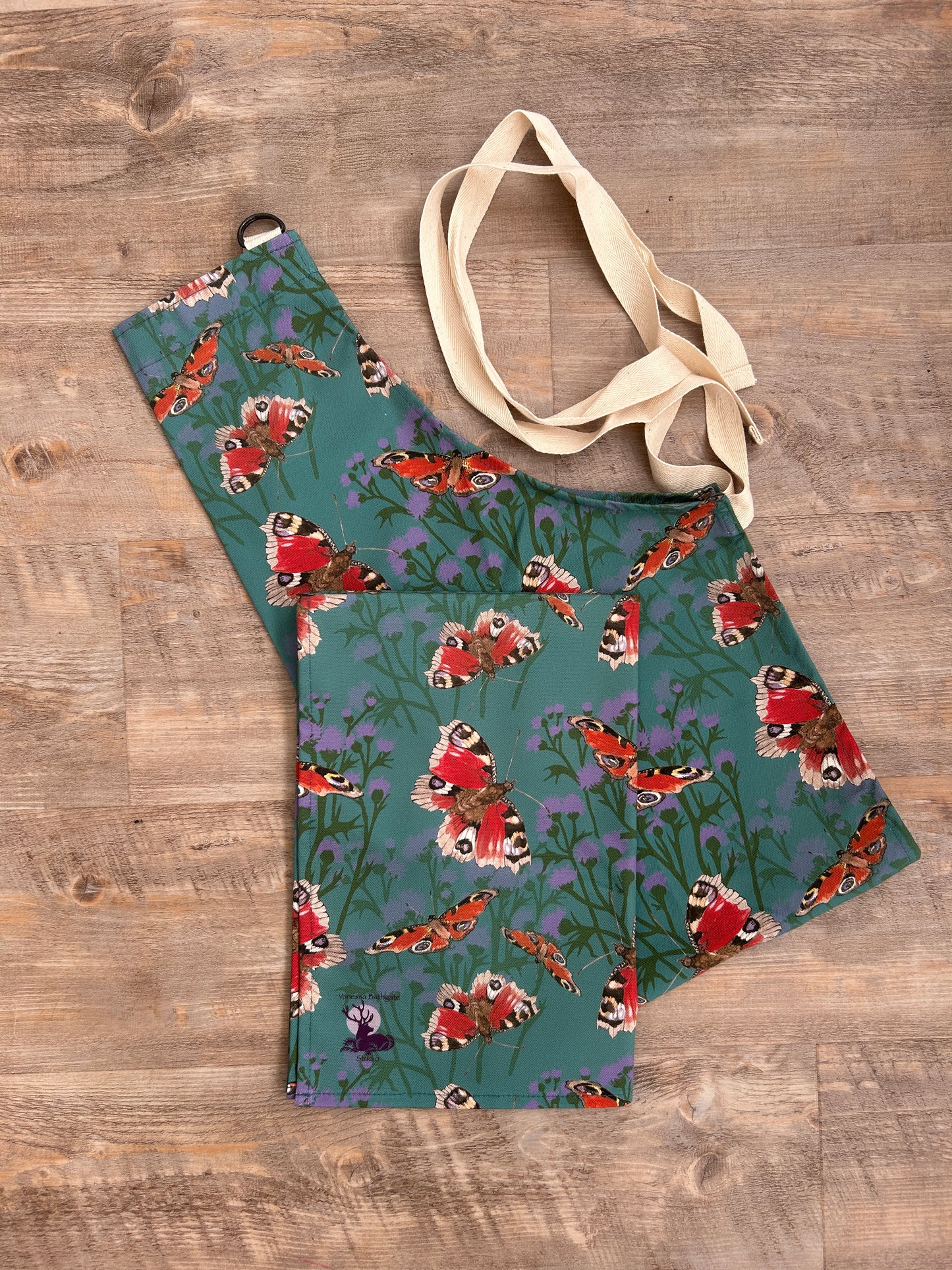 Butterfly and Thistle Design Apron