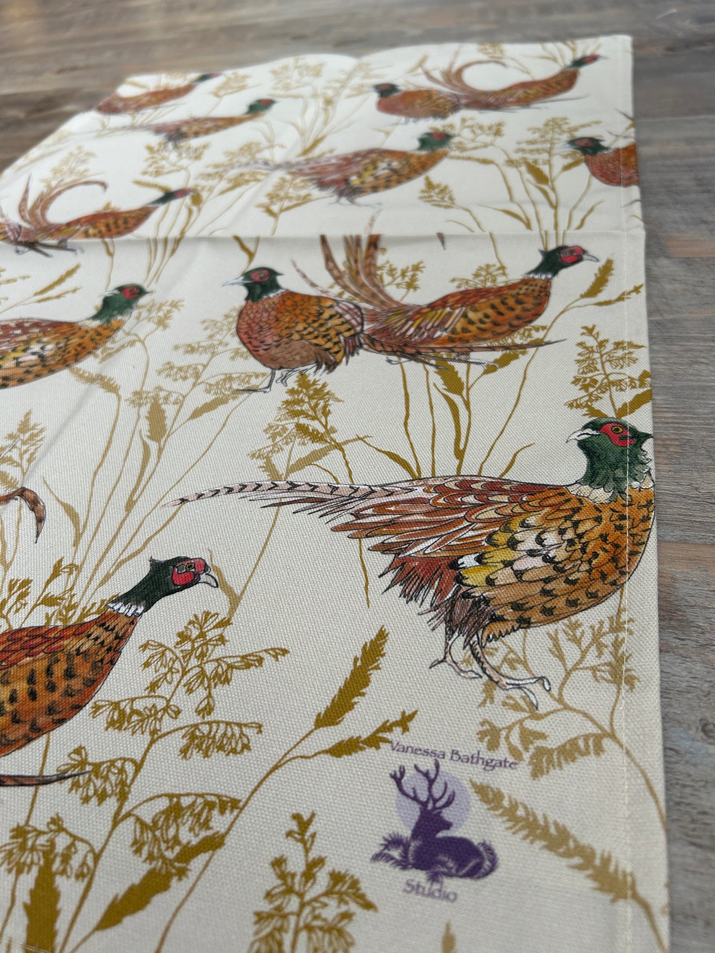 Pleasant Pheasant cotton Tea Towel