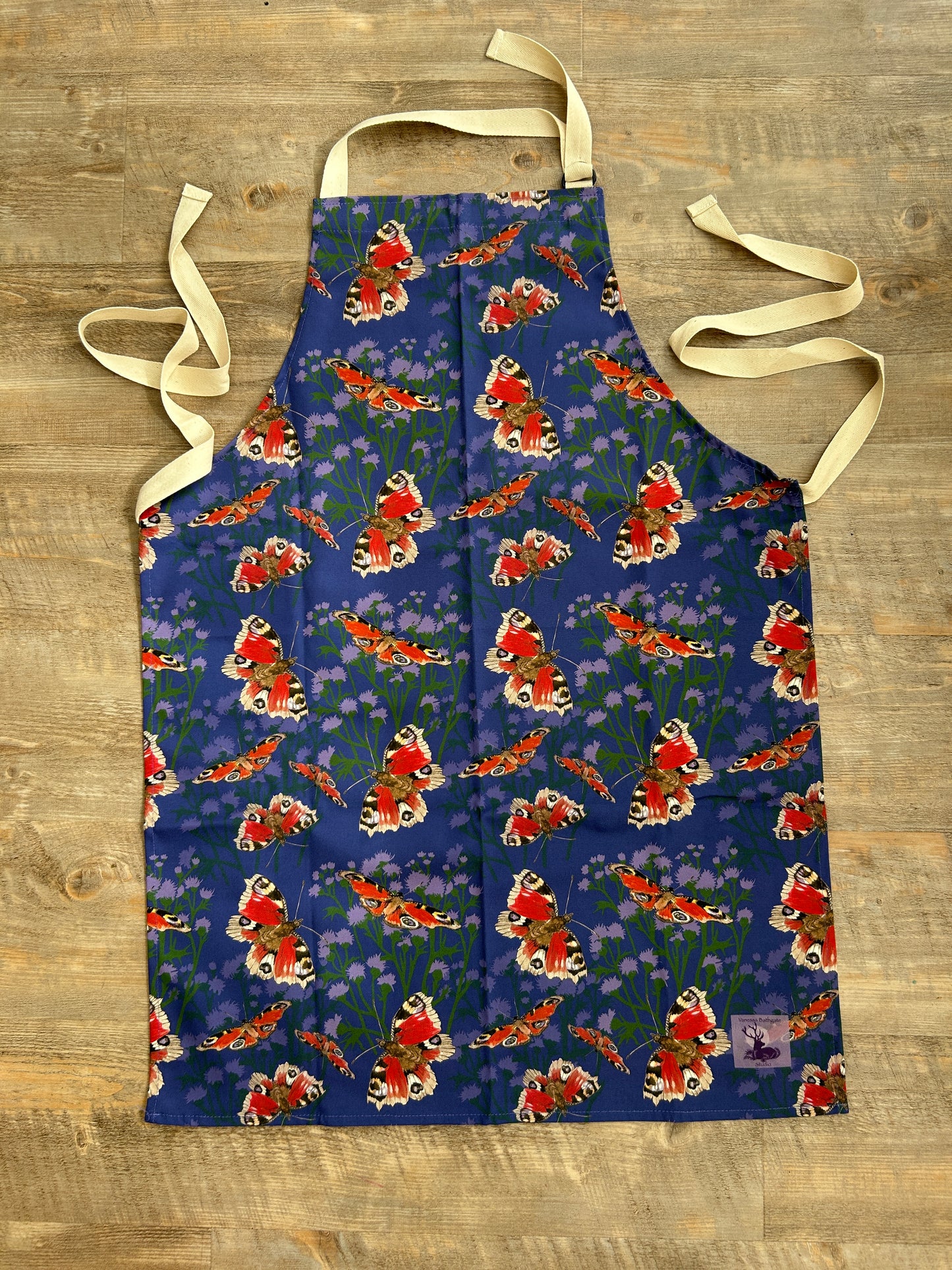 Butterfly and Thistle Design Apron