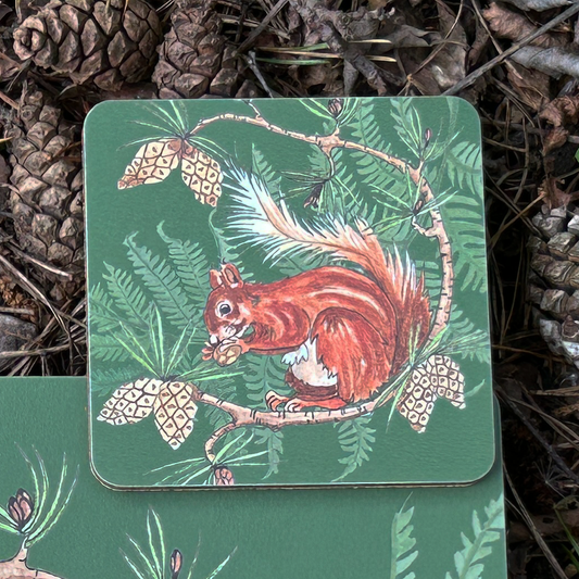 Red Squirrel Design - Coaster