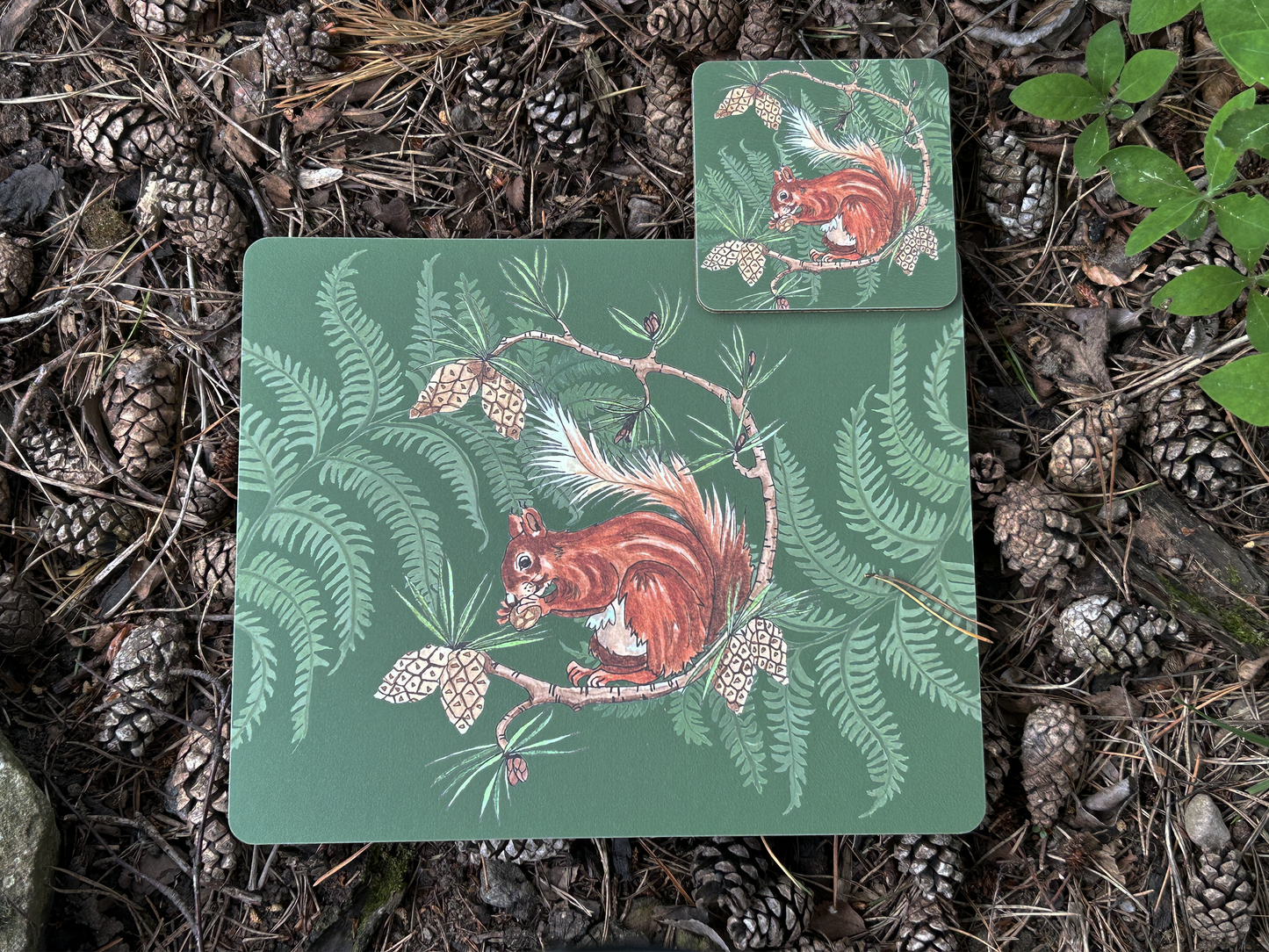 Red Squirrel Design, Placemat - Highland Forest