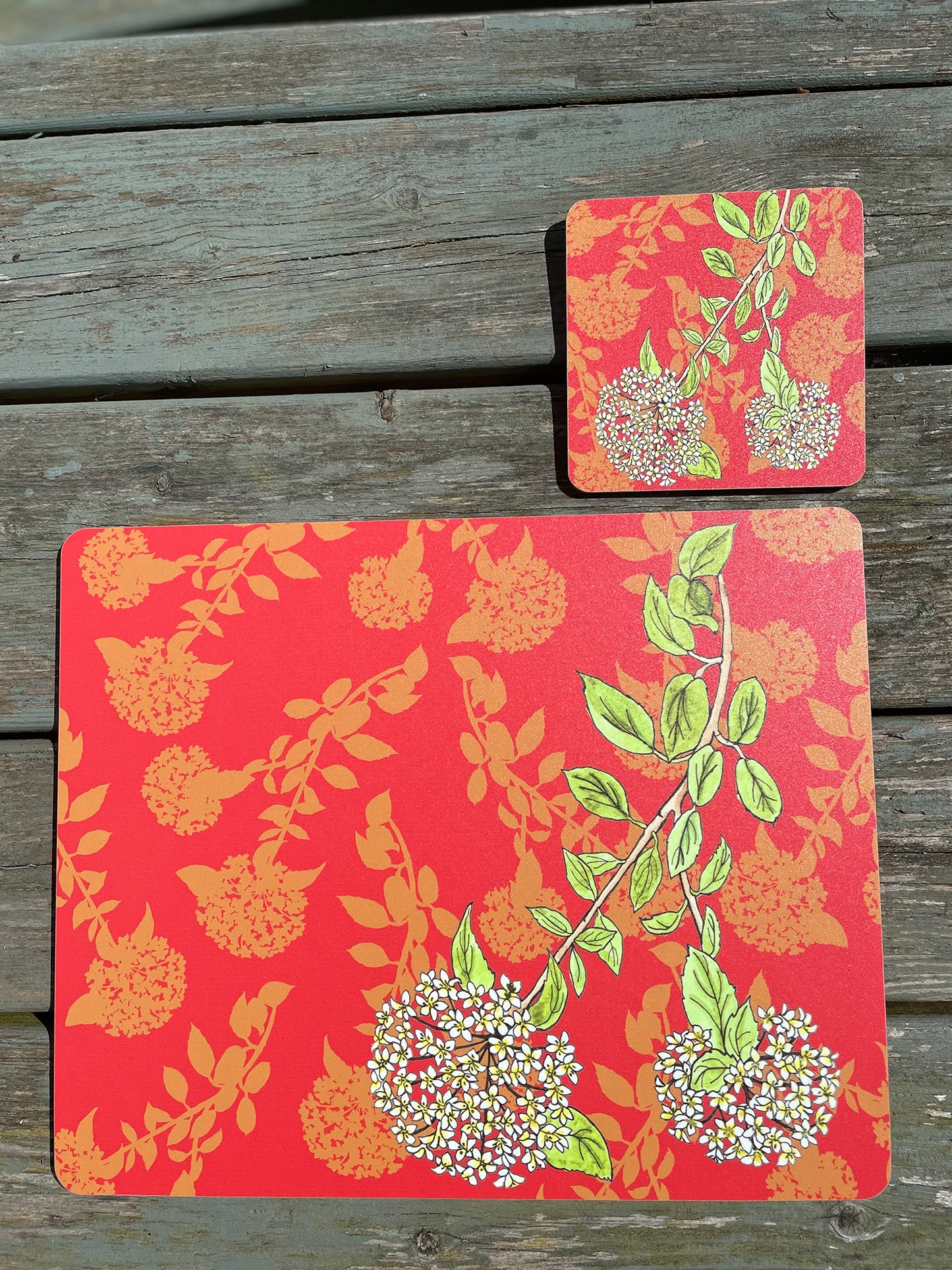 Viburnum Quince Design Coaster