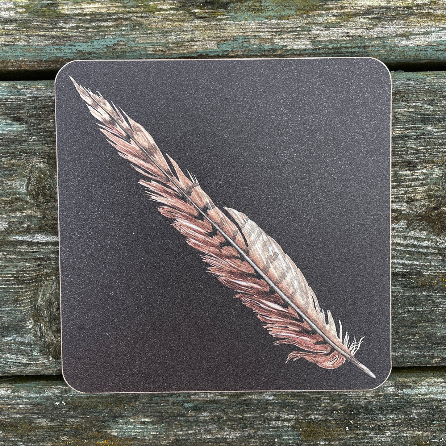 Country Feathers Design Coaster