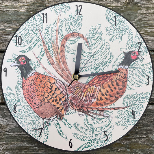 Pleasant Pheasant Clock