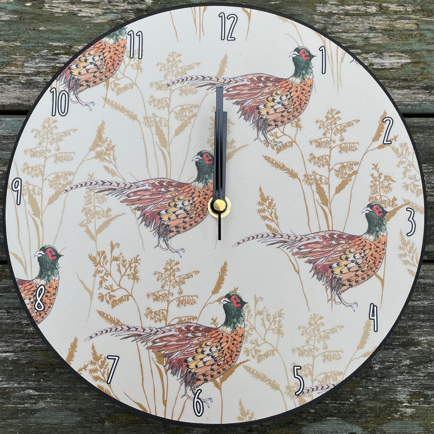 Pleasant Pheasant Clock