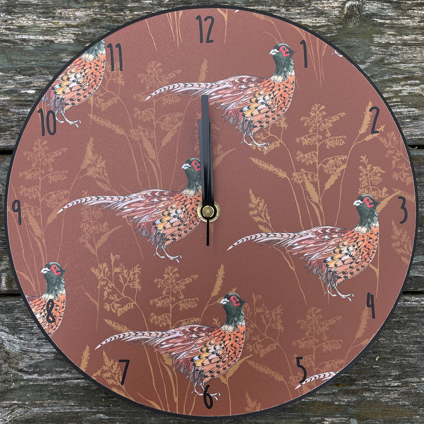 Pleasant Pheasant Clock